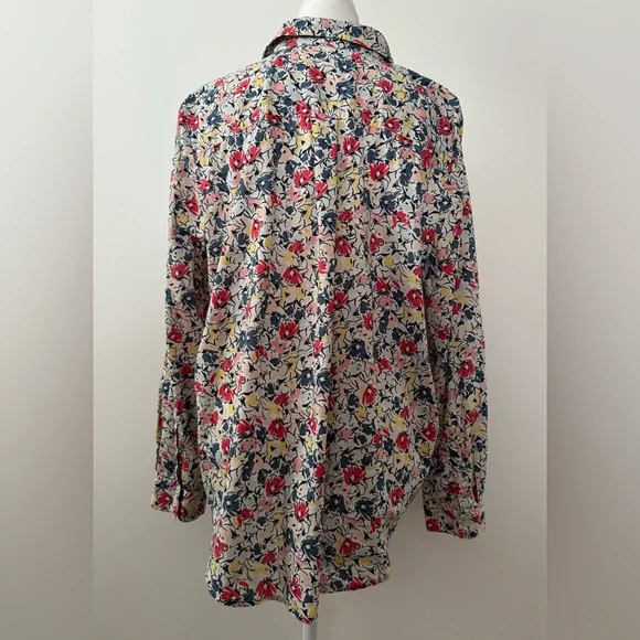 Style & Co Floral Long Sleeve Button Down Shirt Size XL - Picture 4 of 10